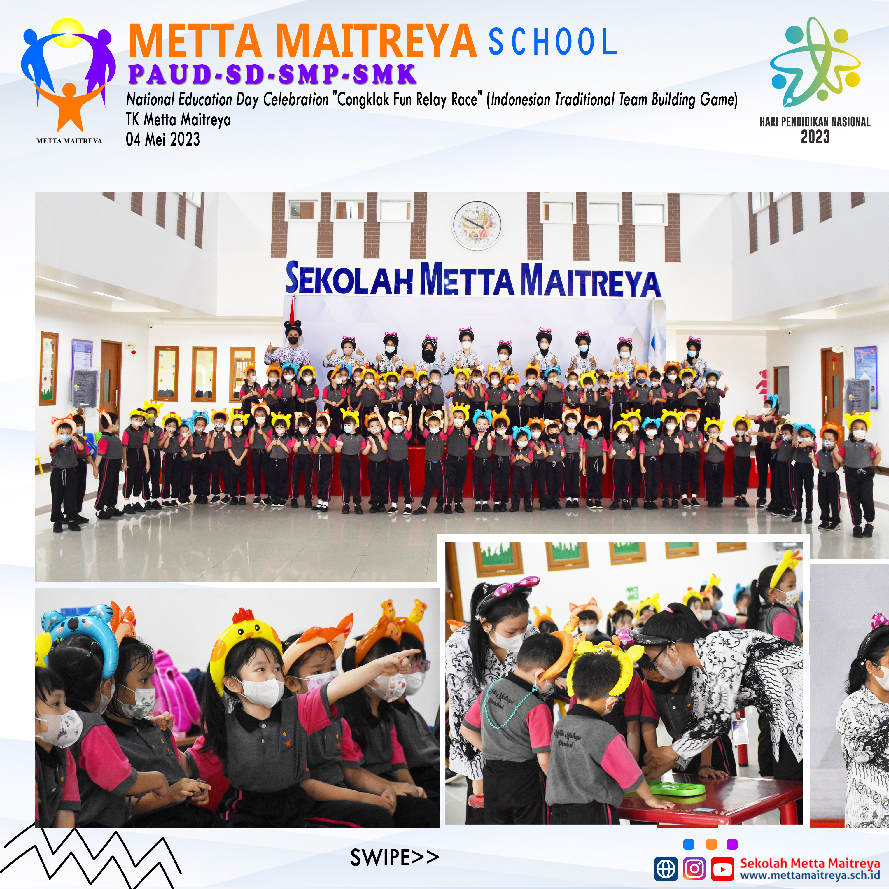 National Education Day Celebration "Congklak Fun Relay Race" | PAUD METTA MAITREYA